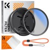 K&F CONCEPT 58mm PL Filter for Reflective Adjustment with Lens