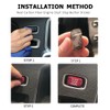 HIBEYO Carbon Red Push Button Start Stop Switch for Volvo
