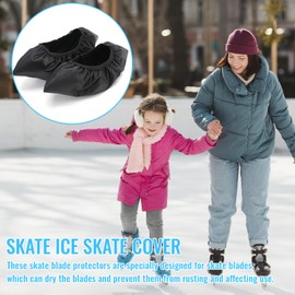 Brateuanoii Blade Protectors for Ice Skates, Ice Hockey, Ice Hockey, Elastic Skate Stockings, Ice Hockey Elastic Blade Socks for Ice Hockey