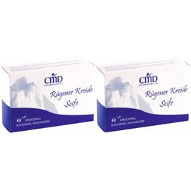 CMD Mineral Soap with Rügener Chalk Pack of 2 (Vegan, Natural Cosmetics)