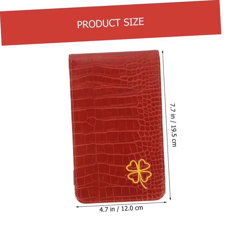 Gatuida Golf Scorecard Holder Portable PU Leather Cover for Outdoor