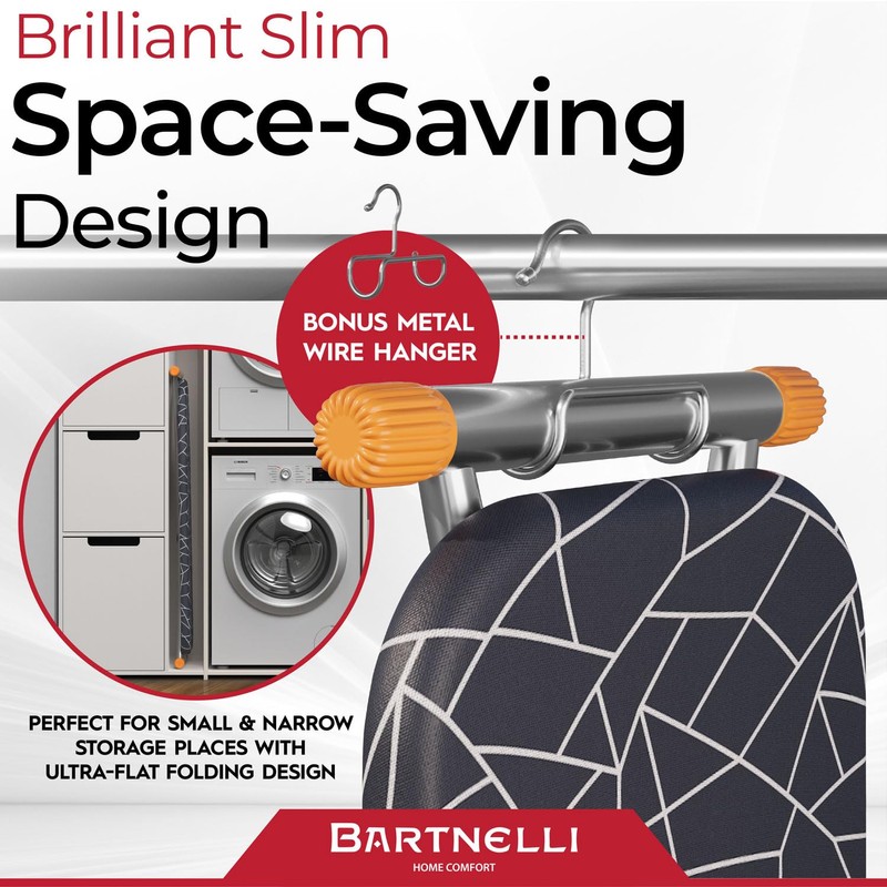 Bartnelli Ironing Board | Space-Saving and Ultimate Iron Board Experience