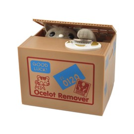 Elektronische Katzen Spardose Katze Sammelt Geldmünzen Batteriebetrieben 3051 Bunt