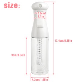 Apidgrowth Continuous Travel Spray Bottle,Hair Small Spray Bottl e,Plants Water Spray Mist Bottle,Ultra-Fine Spray Bottle for Hair,Skincare, Plant Care, Pet Grooming, Cleaning(100 ML White)-Christmas