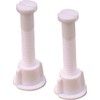 Proplus 201008 Toilet Seat Bolts Plastic White 5/16" x 2-1/4"