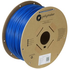 POLYMAKER Polymaker PLA Filament, Blue 3D Printing PLA Filament 1.75mm 3kg - PolyLite 3D Printer PLA Filament, Dimensional Accuracy +/- 0.03mm, Compatible with Most 3D Printer, Blue