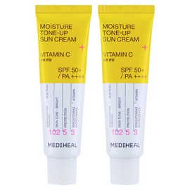 Mediheal Moisture Tone-Up Sun Cream SPF50+ PA++++, 2 pieces / 메디힐 수분 톤업 선크림 SPF50+ PA++++, 2개