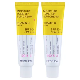 Mediheal Moisture Tone-Up Sun Cream SPF50+ PA++++, 2 pieces / 메디힐 수분 톤업 선크림 SPF50+ PA++++, 2개