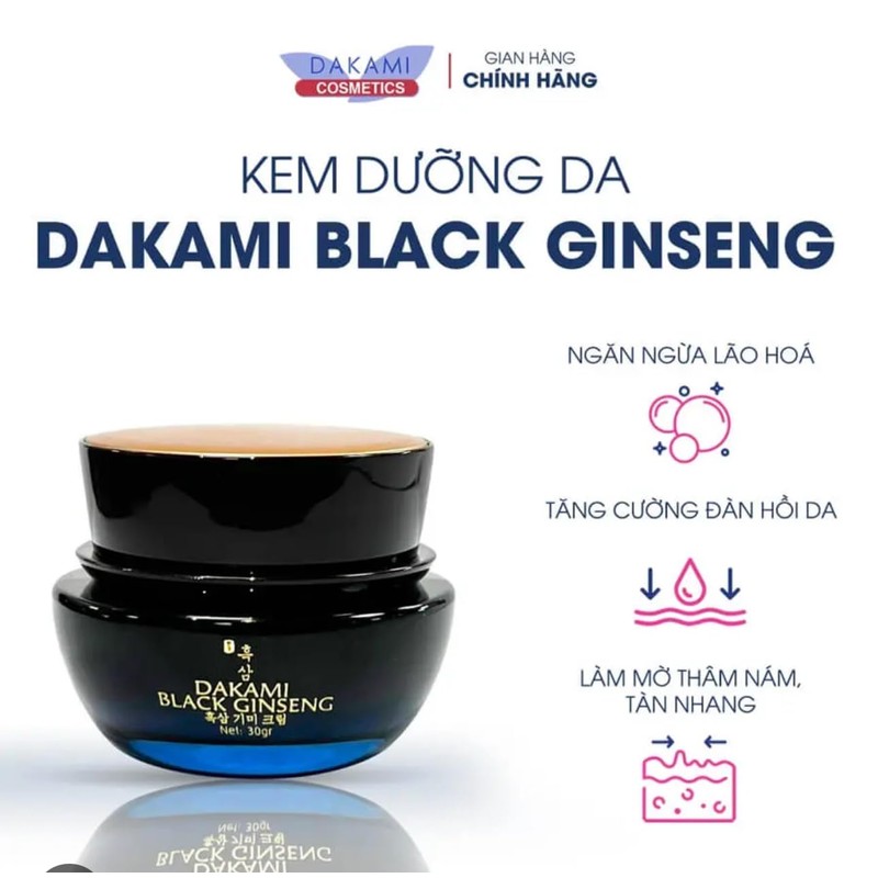 Generic Dakami Black Ginseng Cream Night, 3.3 oz, Anti-Aging Skincare
