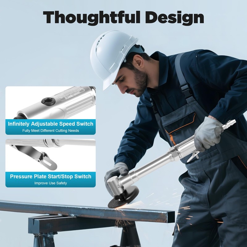 AGULIUM 3-Inch Air Cut off Tool, Long Handle Pneumatic Cut