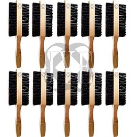 JYE Paq de 10 Cepillos Doble Cara, para barba y cabello, cerdas suaves para brillo y cerdas firmes para control