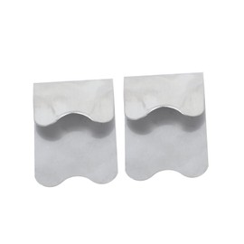 Baluue 2pcs Stainless Steel French Nail Templates for Manicure and Easy Use Manicure Accessories for French Style Nail Art