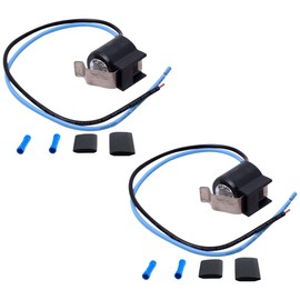 BlueStars Ultra Durable 5303918214 Refrigerator Defrost Thermostat Kit - Exact Fit for Frigidaire Kenmore Electrolux Refrigerators - Replaces 75303918214 892545 AP2150145 PS469522 - Pack of 2
