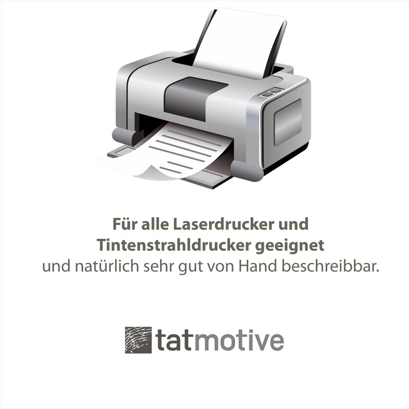 TATMOTIVE Letter Paper Cardboard Vintage Retro DIN A4, 170 g/m²,