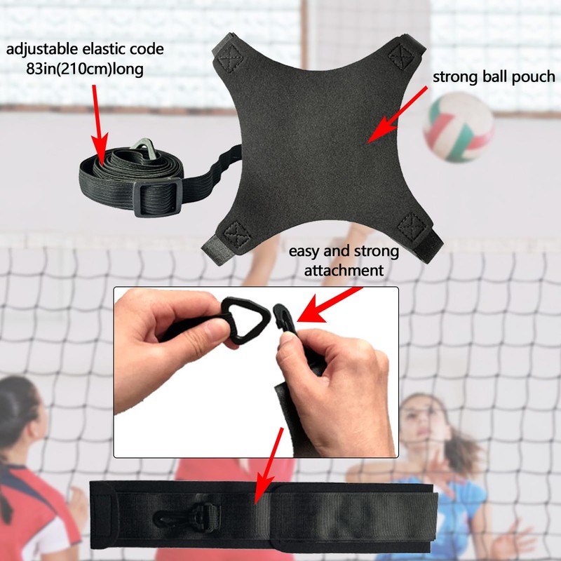 Volleyball Training Equipment Set, Volleyball Accessories Resistance Band Resistance Belt