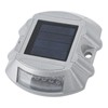 Solar Deck Lights Silver Aluminium Alloy High Brightness LED Solar