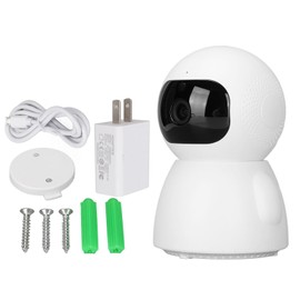 2K 3MP Smart Security Camera WIFI 360° Panoramic Night Vision Motion Tracking 2 Way Audio for Baby Pet Monitor 110‑240V US Plug