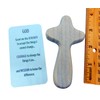 Serenity Prayer Hand Held Cross Handpainted Wood with Matching Holy