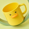 OSALADI 2pcs Cute Duck Toothbrush Cups for Plastic Brushing and