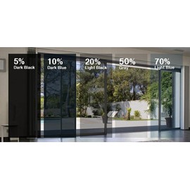 G Greenfilm 35% Static Cling Window Tint for Homes and Automotive – Non-Adhesive, Window Film for Balanced Privacy, UV Protection, Glare Reduction, Heat Blocking DIY, Removable Film (36" x 82")