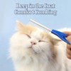 Pack of 2 Dog Combs, Cat Comb, Double-Sided Metal Rounded
