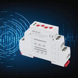 GRT8-S2 Cycle Timer Relay, AC/DC 12-240V Mini Asymmetric Cycle Timer ON/Off Repeat Cycle Time Relay 35mm DIN Rail