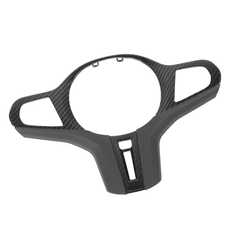 Car Steering Wheel Frame Cover Trim Sticker Decoration Carbon Fiber