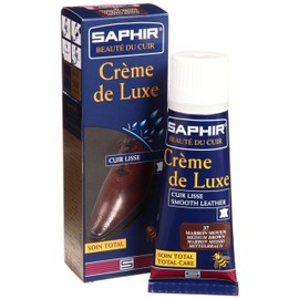 Saphir 9550023 Beeswax Deluxe Cream, 2.5 fl oz (75 ml), 37 medium brown
