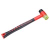 sourcing map Rubber Mallet Double-Faced with Non-Slip Plastic Grip Rubber