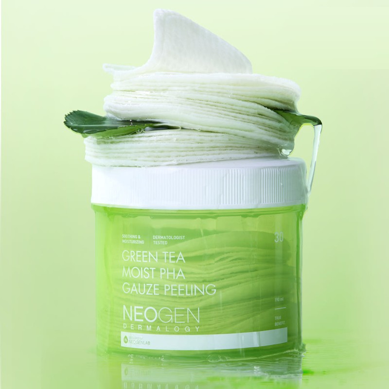 Neogen Paha Gauze Peeling Pad 190ml Green Tea Moisture, 30