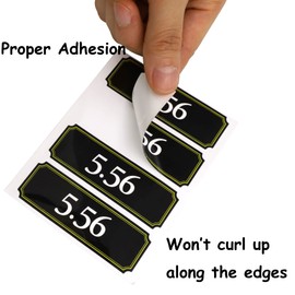 ZOEKIM Ammo Can Labels Vinyl Sticker Set Decal for Cans Cases Boxes .22 .223 9MM .308 .380 .45 5.56 7.62 12GA 300BLK