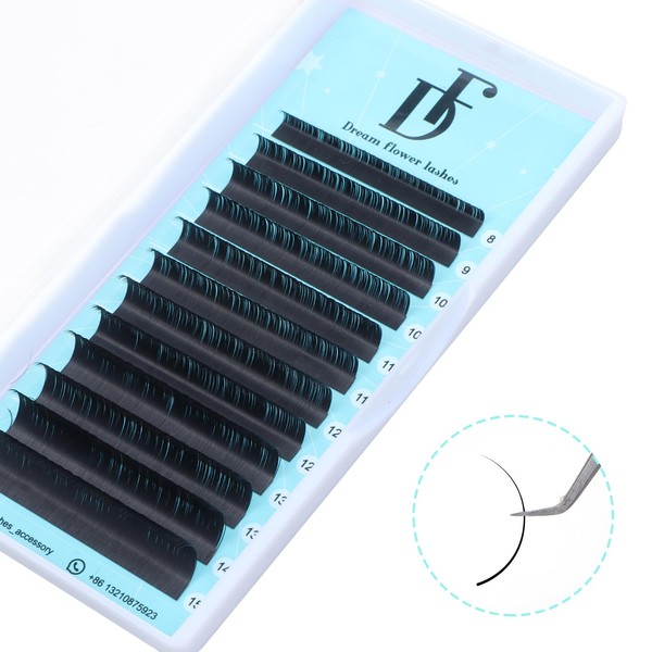 DF Lash Extension Volume Lash Extensions 0.10 D Curl 15-20mm