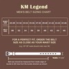 KM Legend Men's Belt Leather-Classic & Fashion for Work Business