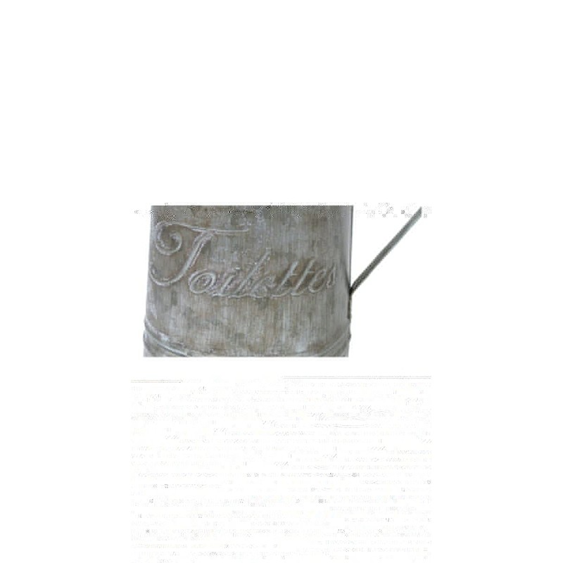 Antic Line - Zinc pot with brush "Toilettes"