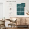 ElephantStock - Coastal Blueprint II Wall Art - Vertical Multi
