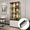 UFURMATE 8Pcs Glass Finger Edge Pull Cabinet Finger Pull Handle