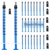 SAICOOS 36 Pack 1ml Sterile Polypropylene Plastic Syringe with Measurement,