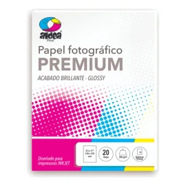 20 Paquetes Papel Fotográfico Glossy Carta 200gr 400 Hojas Color Blanco