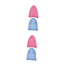 FOMIYES 4pcs Sleep Bonnet for Women Net Cap Crocheted Hat Comfortable Sleep Cap for Long Hair
