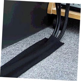 Angoily 3pcs Floor Cable Cover Cord Organizer Cord Protector for Home Office Meters Easy to Clean Reusable Minimizes Trip Hazards and Keeps Cables Tidy