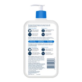 CeraVe Moisturizing Lotion, Daily Lightweight Lotion with Hyaluronic Acid & Ceramides for Women and Men. Suitable for Dry & Sensitive Skin, Fragrance-Free, Non-Comedogenic & Allergy Tested, 473 mL
