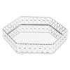 Crystal Tray Mirror Hex Shaped Multifunctional Dessert Pastry Fruit Storage