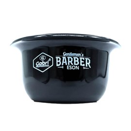 G Gabri Gabri Barber's Shaving Bowl 4.5x9cm - Black Shaving Mug & Cup for Barbers & Salons
