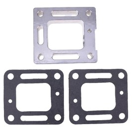DVPARTS Oxygen Sensor Plate with Gaskets Compatible with Mercruiser Out Drives V-6 V-8 Engines Chevy SBC BBC Ford