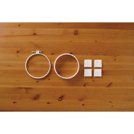 Clover Punch Needle Hoop Notion, blanco