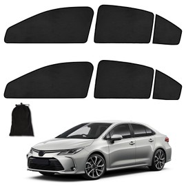 ZATOOTO Toyota Corolla Car Window Shades for 2019-2024, Suede Car Window Covers for 100% UV & Privacy Protection, Heat Insulation, Splicing Design for Rear Side Window Sun Shade for Baby