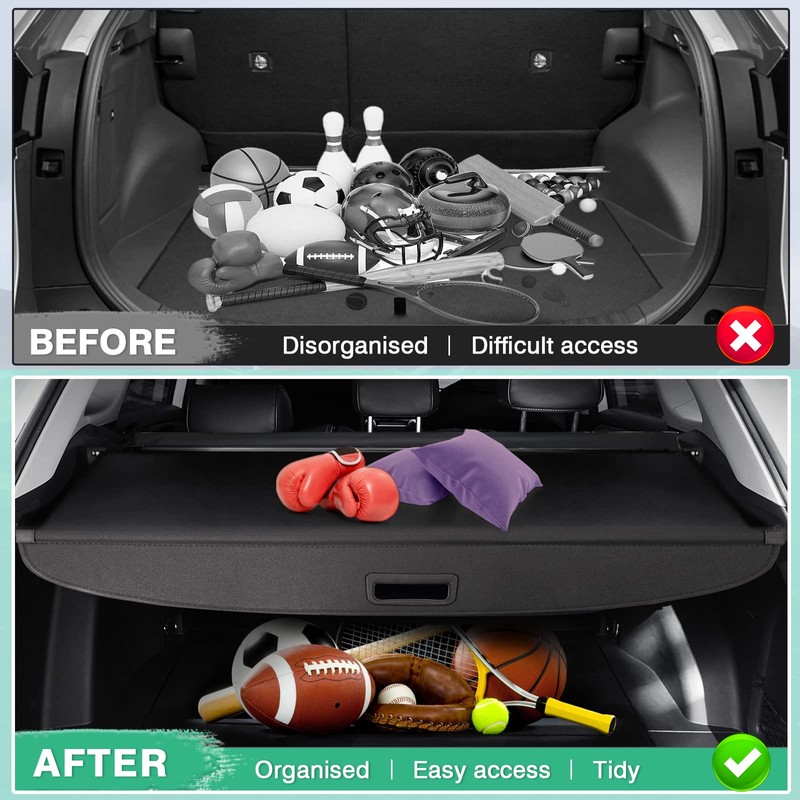 Powerty Cargo Cover for 2010-2014 2015 Toyota Prius Accessories Trunk