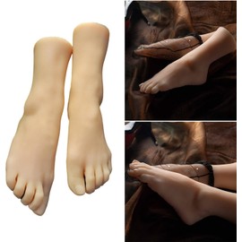 Realistic Female Foot Anatomy Model Size 38 for Art Supplies Teaching Fashion Props Sturdy TPE Construction TPE Artificial Foot for Art Reference