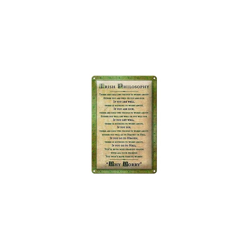 Tin Sign 20 x 30 cm – Made in Germany