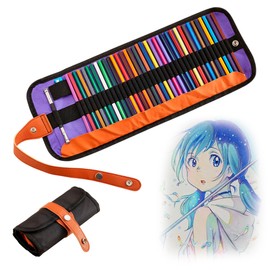 Bluelander Kit de Colores Profesionales de 50 Piezas, Lapices de Dibujo, 48 Lapices de Colores, 1 Sacapuntas y 1 Extensor de Lápiz, Estuche de Transporte, Colores para Principiantes y Profesionales